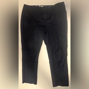 Women’s Boden Richmond 7/8 Career Pants Trousers Size 14R Navy Blue With Pockets